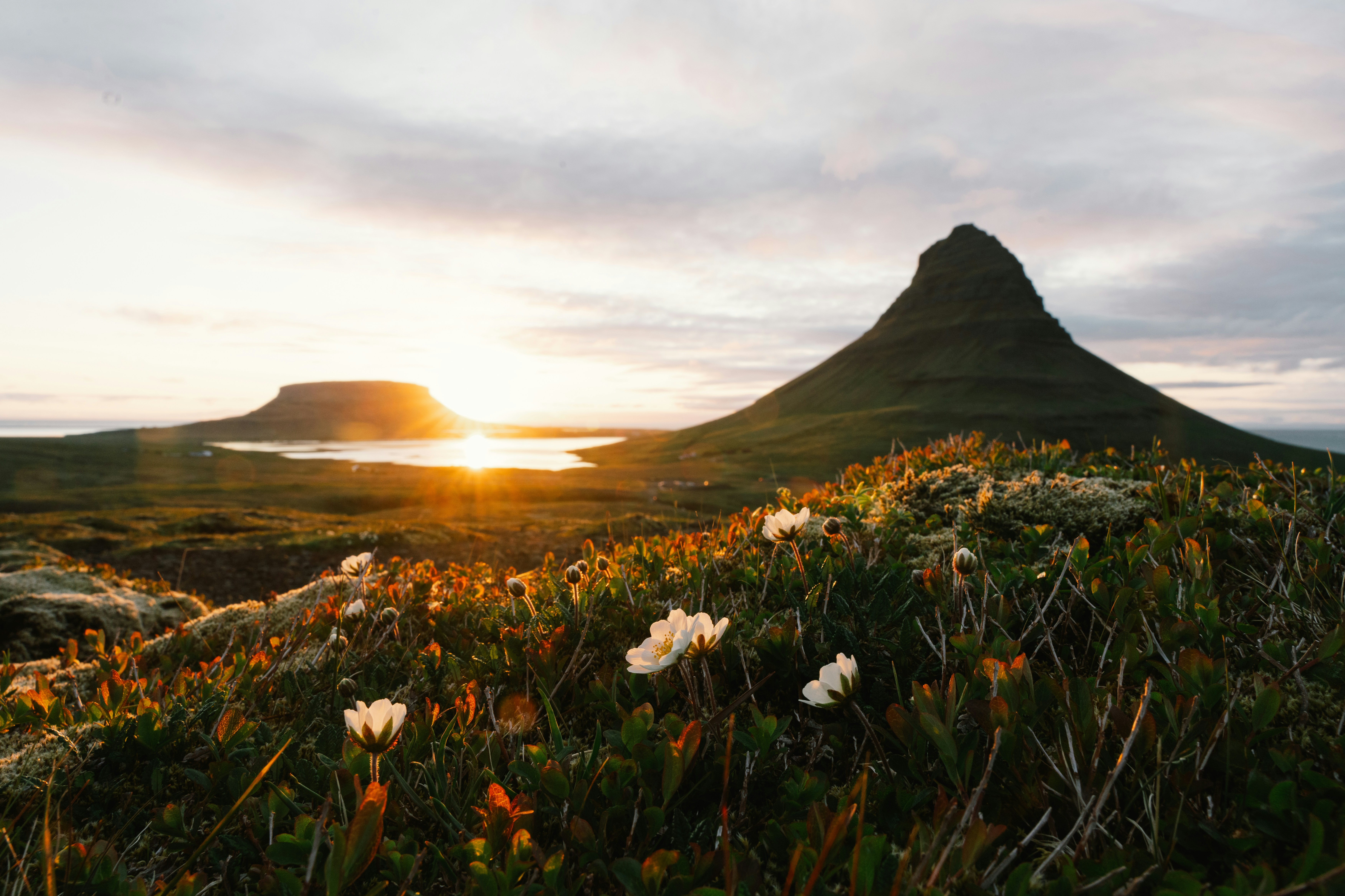 Midnight sun in Norway
